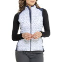 (取寄) ピーター ミラー フューズ トス ペイズリー ハイブリット ベスト - インサレーテッド Peter Millar Fuse Tossed Paisley Hybrid Vest - Insulated White/Navy