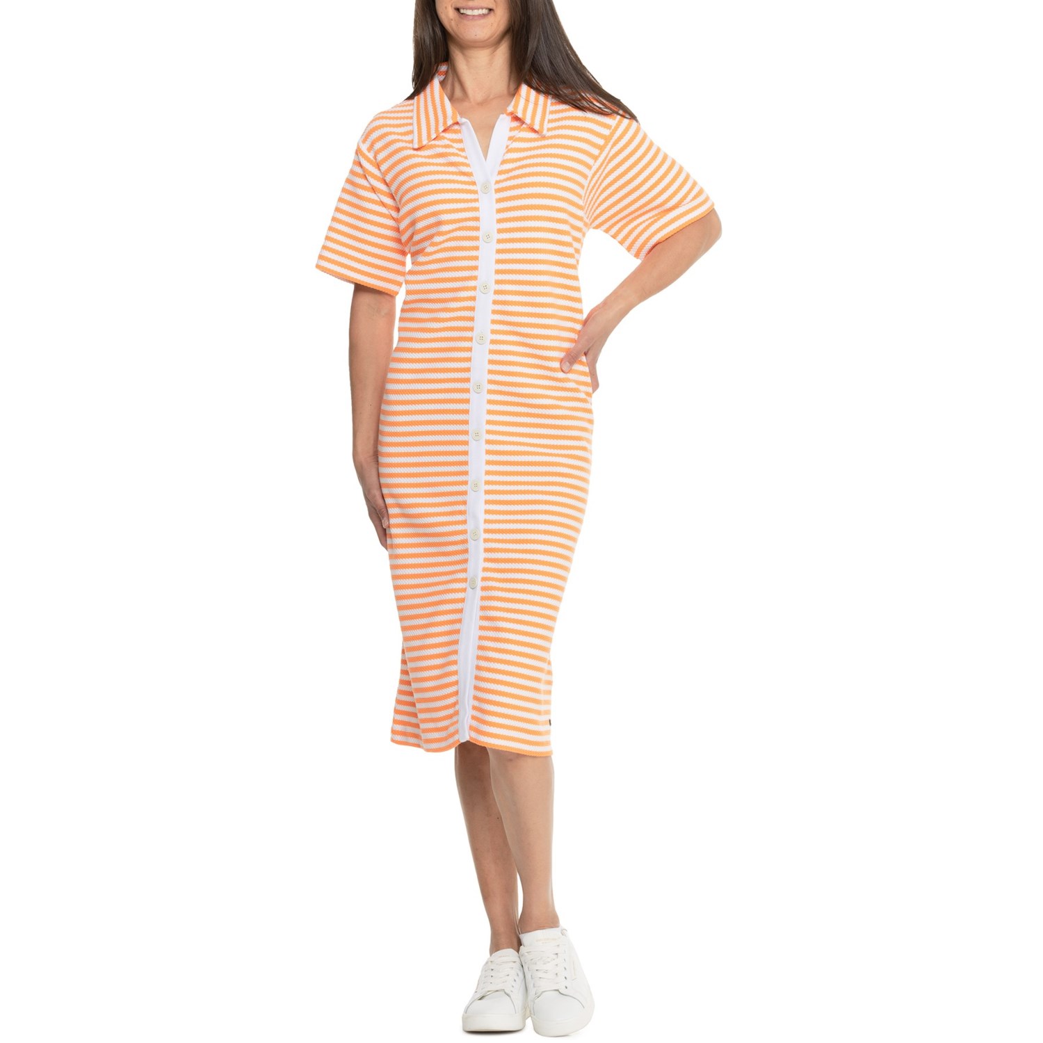 (取寄) ボグナー アン ドレス - ショート スリーブ Bogner Ann Dress - Short Sleeve Paradise Beach/Off-White