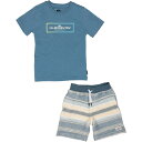 (取寄) クイックシルバー トドラー ボーイズ ニット T-シャツ アンド ショーツ セット - ショート スリーブ Quiksilver Toddler Boys Knit T-Shirt and Shorts Set - Short Sleeve Multi