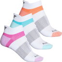 (取寄) サッカニー レディース インフェルノ クッション タブ ノーショー ソックス Saucony women Inferno Cushion Tab No-Show Socks (For Women) 125 White Asst