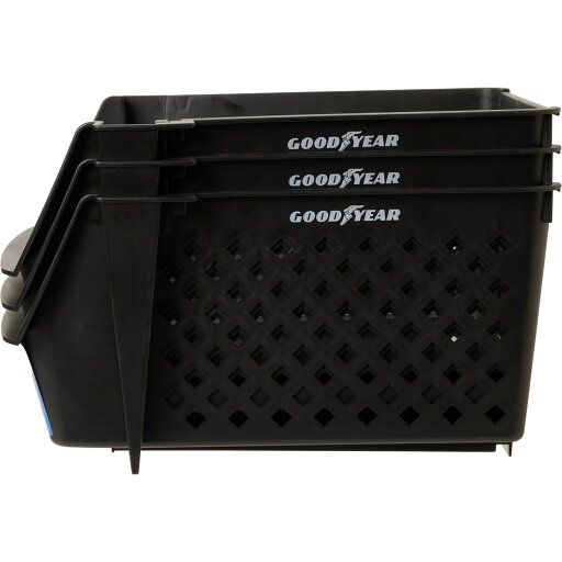 (取寄) グッドイヤー スタッカブル ストレージ ビンズ - 3-パック, Goodyear Stackable Storage Bins - 3-Pack, 14x11x7” Black (取寄) グッドイヤー スタッカブル ストレージ ビンズ - 3-パック, Goodyear Stackable Storage Bins - 3-Pack, 14x11x7” Black