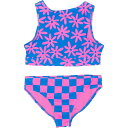 (取寄) ビッグ ガールズ ハイ ネック タンキニ セット - Upf 50+ ANGEL BEACH Big Girls High Neck Tankini Set - UPF 50+ Graphic Mix