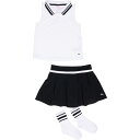 (取寄) トミーバハマ リトル ガールズ ポロ シャツ, プリーツ スコート アンド ソックス セット - Upf 50, スリーブレス Tommy Bahama Little Girls Polo Shirt, Pleated Skort and Socks Set - UPF 50, Sleeveless Jet Black