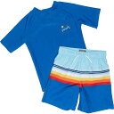 (取寄) エディーバウアー トドラー ボーイズ ラッシュ ガード アンド スイム ショーツ セット - ショート スリーブ Eddie Bauer Toddler Boys Rash Guard and Swim Shorts Set - Short Sleeve Cobalt