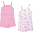 (取寄) ライラアンドジャック インファント ガールズ タンク トップ ロンパー ベイビー ボーイズスーツ - 2-パック LILA AND JACK Infant Girls Tank Top Romper Baby Bodysuits - 2-Pack Pink