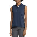 (取寄) ピーター ミラー パーフェクト フィット ポロ シャツ - Upf 50以上, スリーブレス Peter Millar Perfect Fit Polo Shirt - UPF 50+, Sleeveless Navy