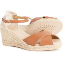 (取寄) ジェオックス レディース メイド イン スペイン ロウ ウェッジ サンダル Geox women Made in Spain Gelsa Low Wedge Sandals (For Women) Cognac