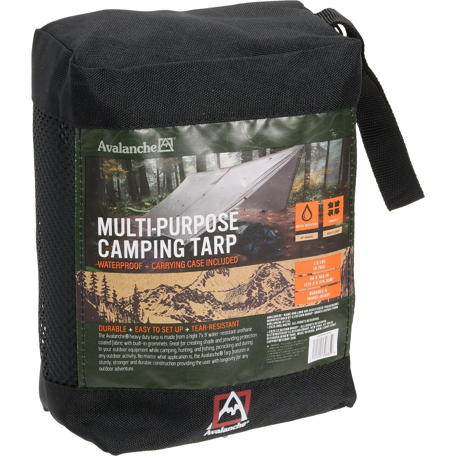 (取寄) アヴァランチ マルチ-パーパス キャンピング タープ ウィズ ケース - Avalanche Multi-Purpose ..