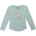 (取寄) カーハート リトル ガールズ フローラル シー T-シャツ - ロング スリーブ Carhartt Little Girls CA7062 Floral C T-Shirt - Long Sleeve Med Green|詳細画像