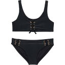 (取寄) レーズン ビッグ ガールズ ニューポート ビキニ セット Raisins Big Girls Newport Bikini Set Black