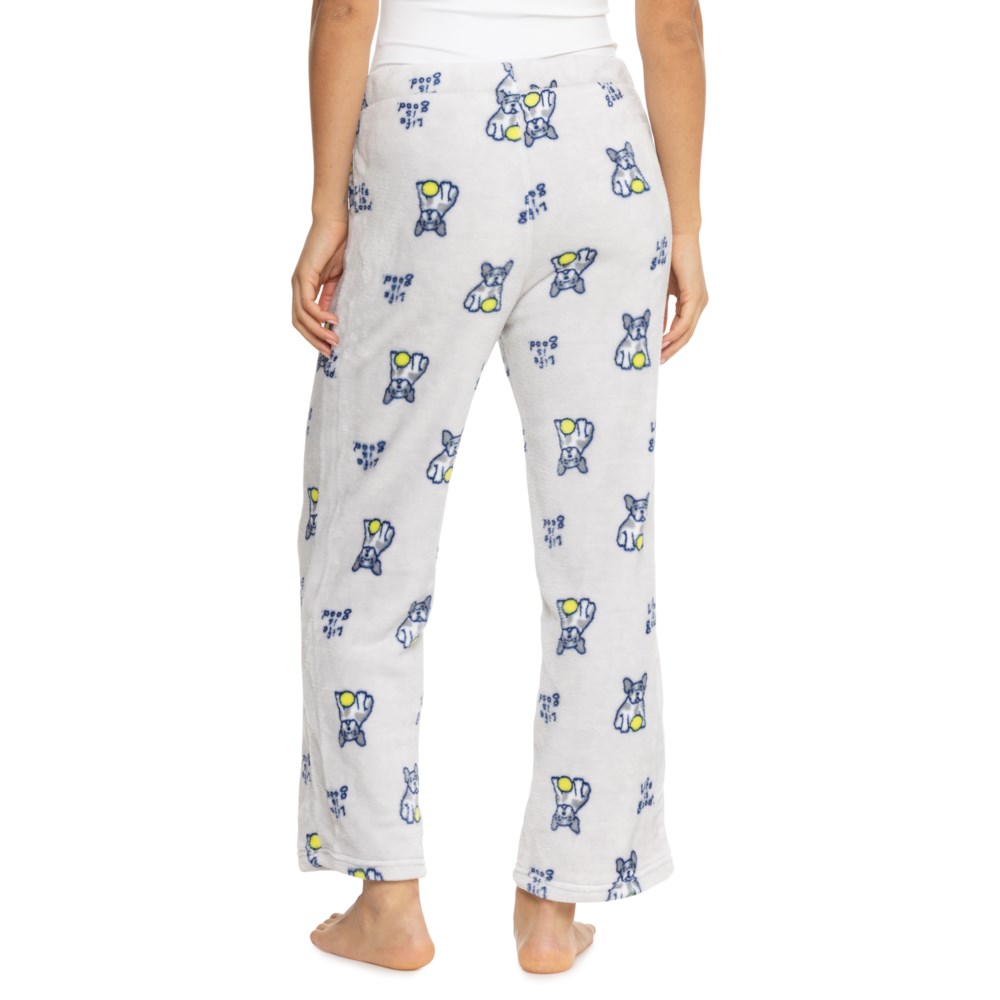 (取寄) ライフイズグッド パピー アンド テニス ボール プリント リサイクル ラグゼ プラッシュ ラウンジ パンツ Life is Good Life is Good Puppy and Tennis Ball Print Recycled Luxe Plush Lounge Pants Grey