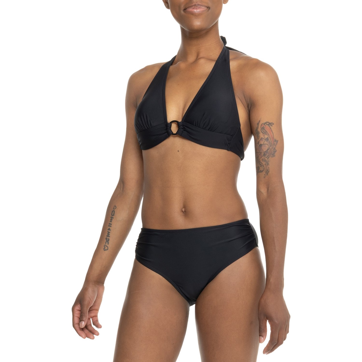 CUPSHE シャーリング タンキニ＆トロピカル ボトム セットS カップシー ☆CUPSHE☆ シャーリング タンキニ＆トロピカル ボトム セット