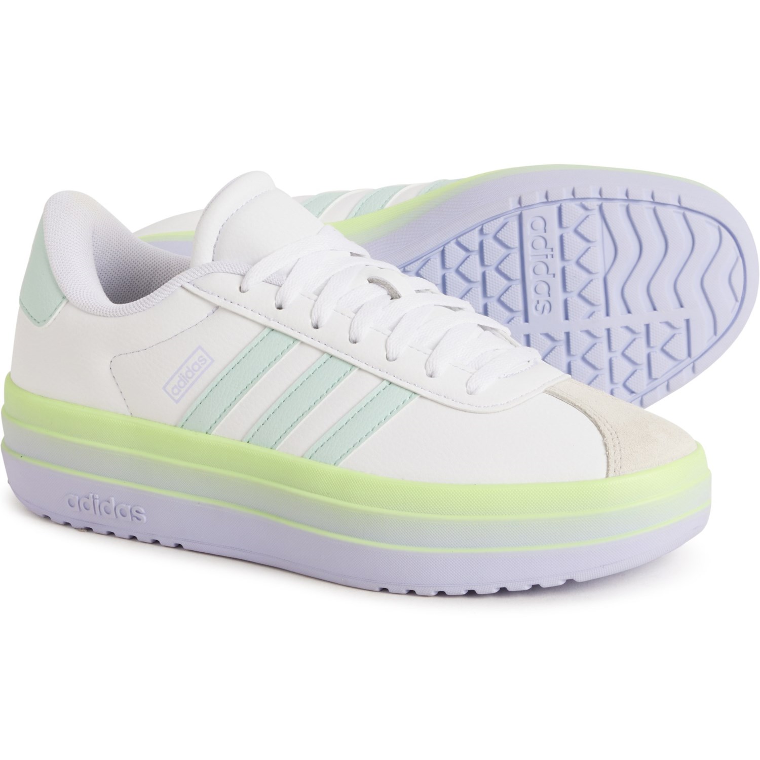 ȥ饰㤨( ǥ 륺 Vl  ܡ ˡ - 쥶 adidas Girls VL Court Bold Sneakers - Leather Ftwr WhiteפβǤʤ15,220ߤˤʤޤ