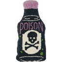 (取寄) ポイゾン ボトル ハロウィーン スロー ピロー - Peking Handicraft Poison Bottle Halloween Throw Pillow - 9x18” Black|詳細画像