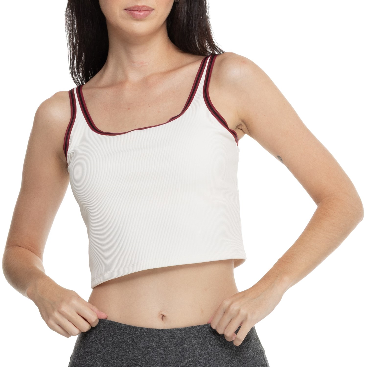 (取寄) ムーヴセオロジー アリア ストライプ ロング ライン ブラ - ミディアム インパクト MOVE THEOLOGY Aria Stripe Long Line Bra - Medium Impact Snowy Peaks