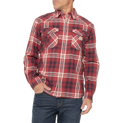 (取寄) カーハート モンタナ ラギッド フレックス ライトウェイト プレイド シャツ - スナップ フロント, ロング スリーブ Carhartt 106430 Montana Rugged Flex Lightweight Plaid Shirt - Snap Front, Long Sleeve Dark Barn Red (取寄) カーハート モンタナ ラギッド フレックス ライトウェイト プレイド シャツ - スナップ フロント, ロング スリーブ Carhartt 106430 Montana Rugged Flex Lightweight Plaid Shirt - Snap Front, Long Sleeve Dark Barn Red