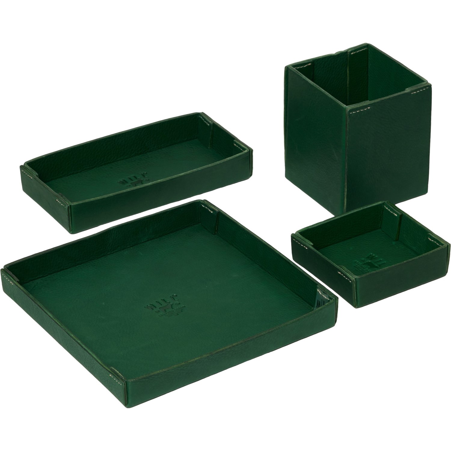 (取寄) デスク セット - レザー, 4ピース Will Leather Goods Desk Set - Leather, 4-Piece Black