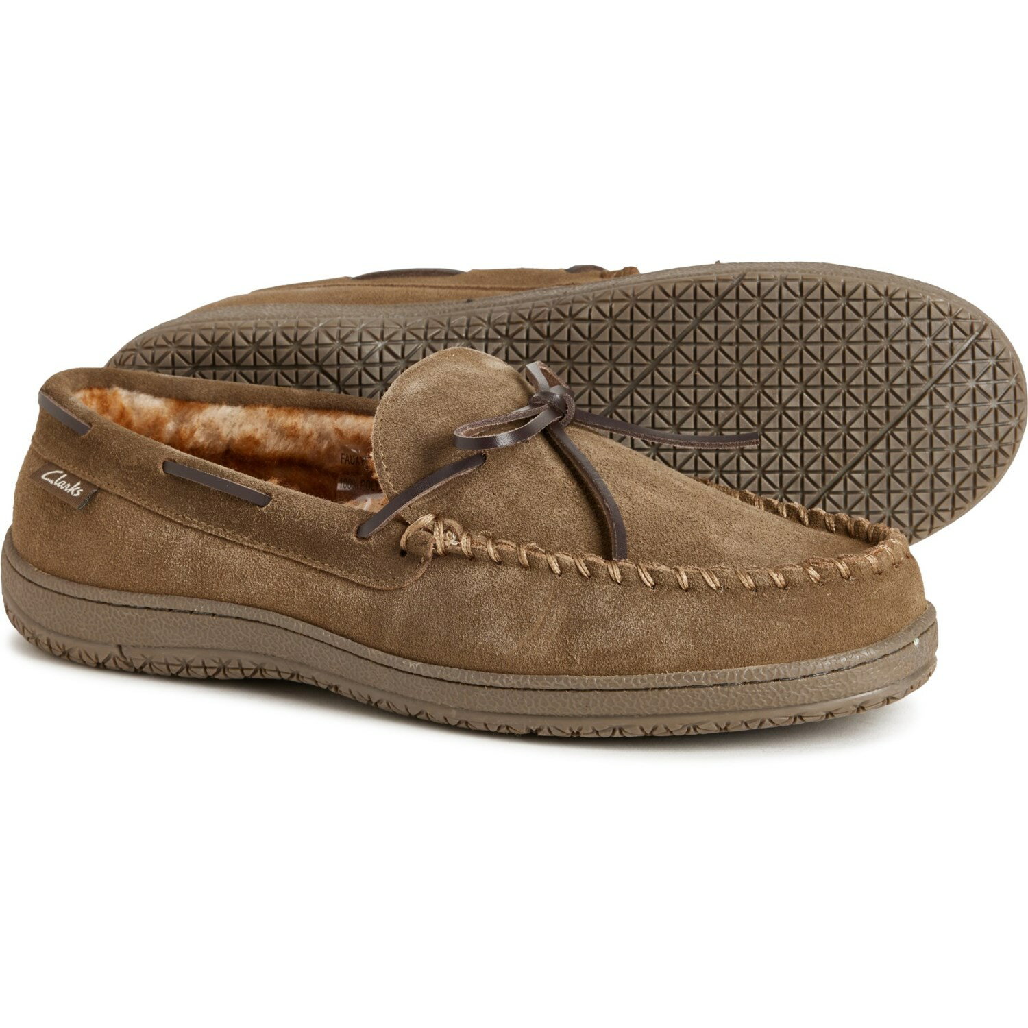 (取寄) クラークス メンズ レース-アップ モカシン スリッパ Clarks men Lace-Up Moccasin Slippers (F..