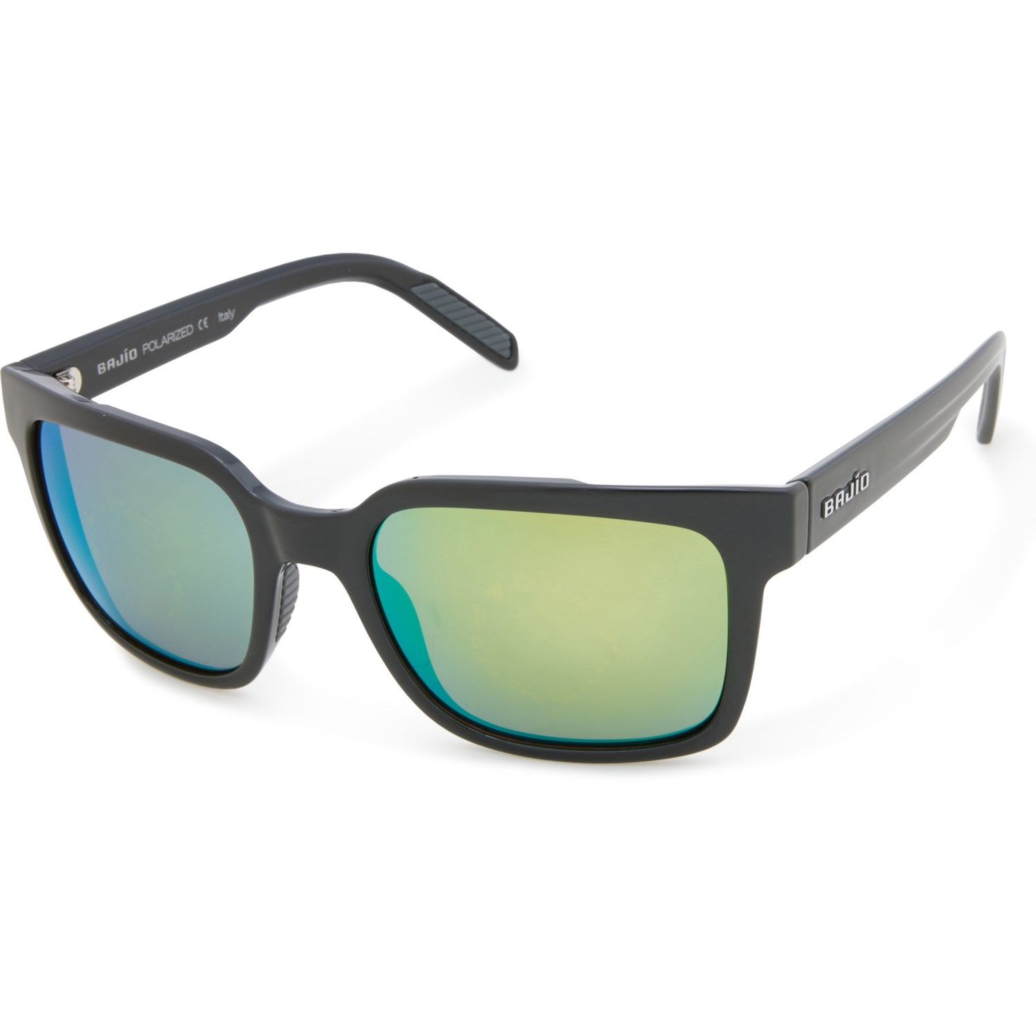 (取寄) バビオ サングラス - ポーラライズド ミラー レンジズ Bajio Paila Sunglasses - Polarized Mirror Lenses Green Mirror/Black Gloss