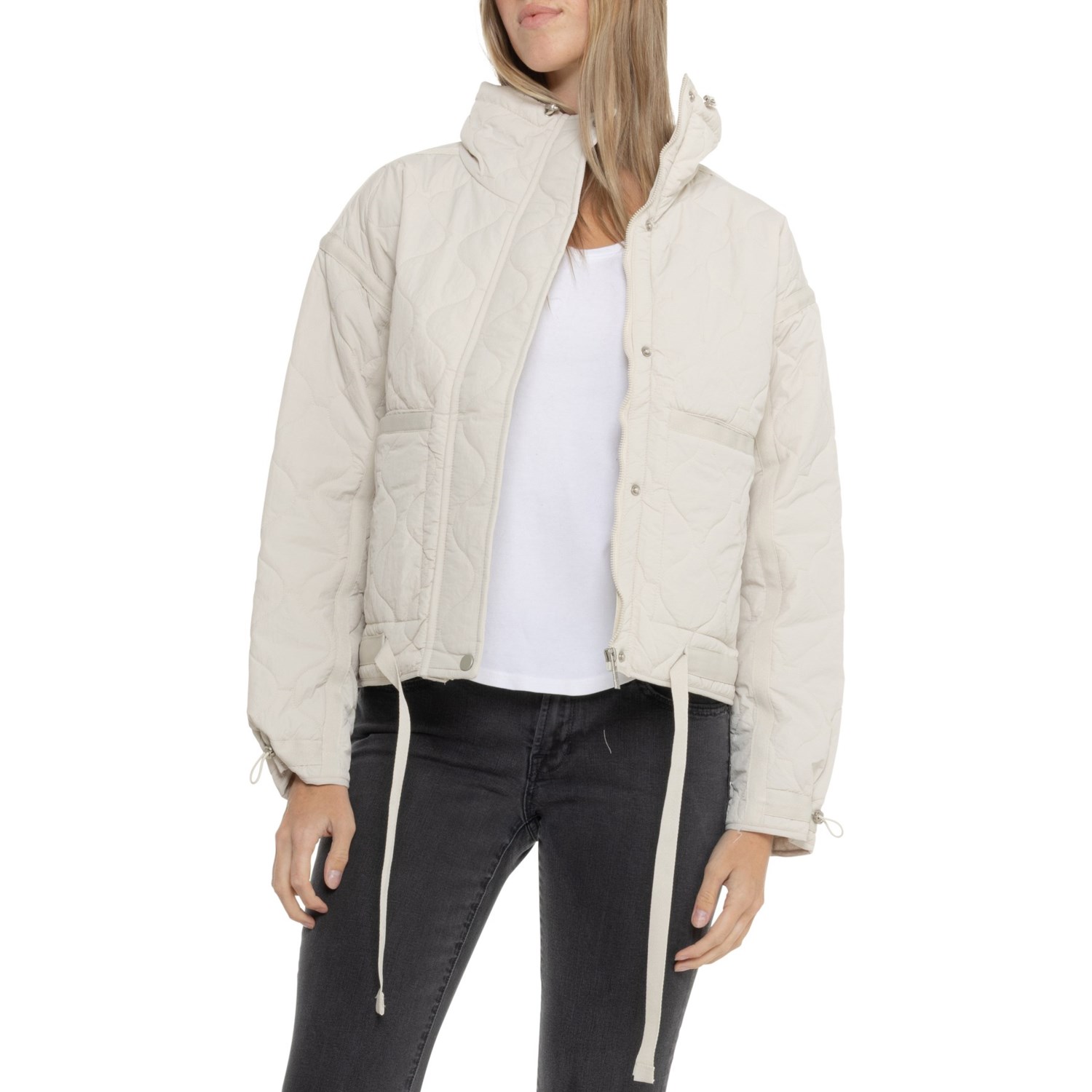 (取寄) キョーダンアウトドア オーバーサイズ パファー キルテッド ジャケット Kyodan Outdoor Oversized Puffer Quilted Jacket Ivory