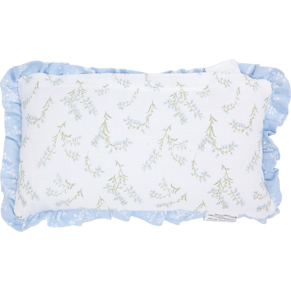 (���) �⥹���������� ���� �ޥ� �ϥåԡ� ���� ������ �ԥ��� - Moss & Willow In My Happy Era Throw Pillow - 9x16�� Washed Sage Blue