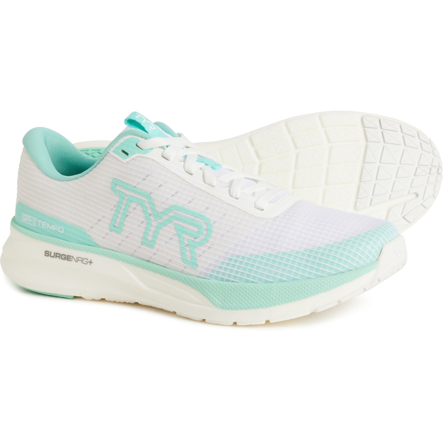 (取寄) TYR メンズ テンポ ランニング シューズ TYR men SR-1 Tempo Running Shoes (For Men) Wht/Aqua