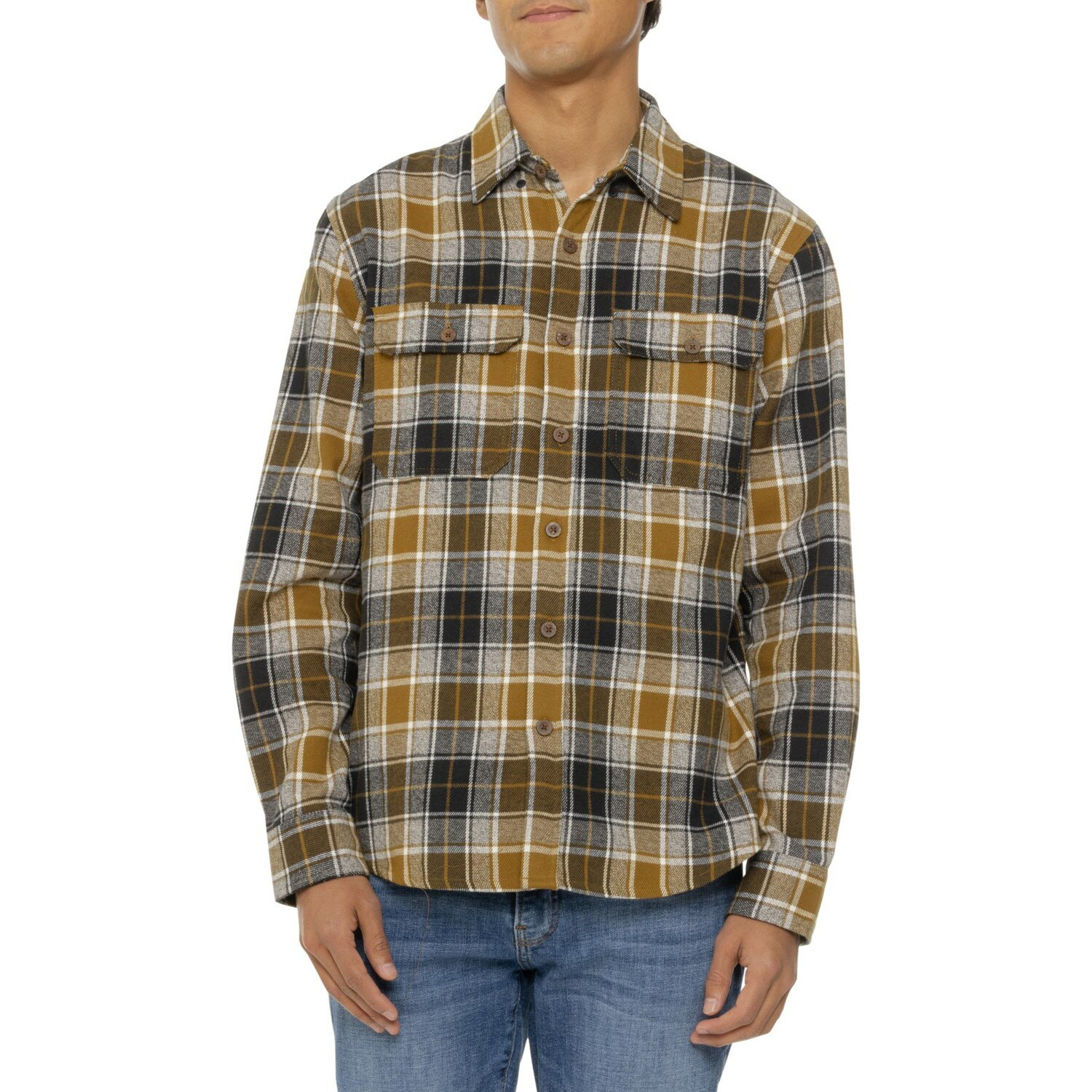(取寄) ダコタグリズリー オースティン フランネル シャツ - ロング スリーブ Dakota Grizzly Austin Flannel Shirt - Long Sleeve Camper(4)