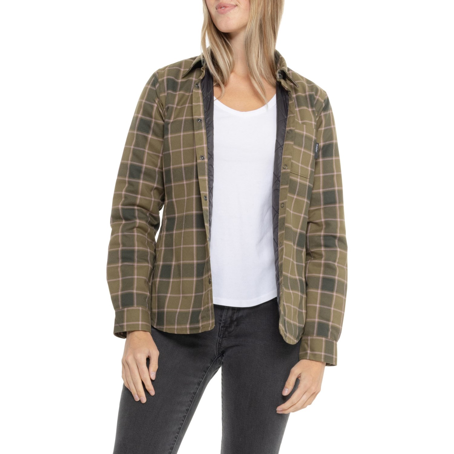 (取寄) フライロー ペニー フランネル シャツ - インシュレイテッド ロング スリーブ Flylow Penny Flannel Shirt - Insulated, Long Sleeve Capers