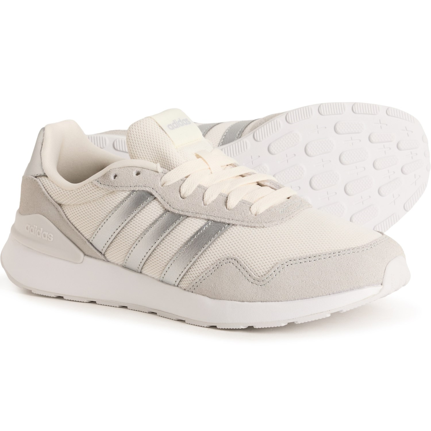 (取寄) アディダス レディース ラン 60s 4.0 スニーカー adidas women Run 60s 4.0 Sneakers (For Women) Chalk Silver