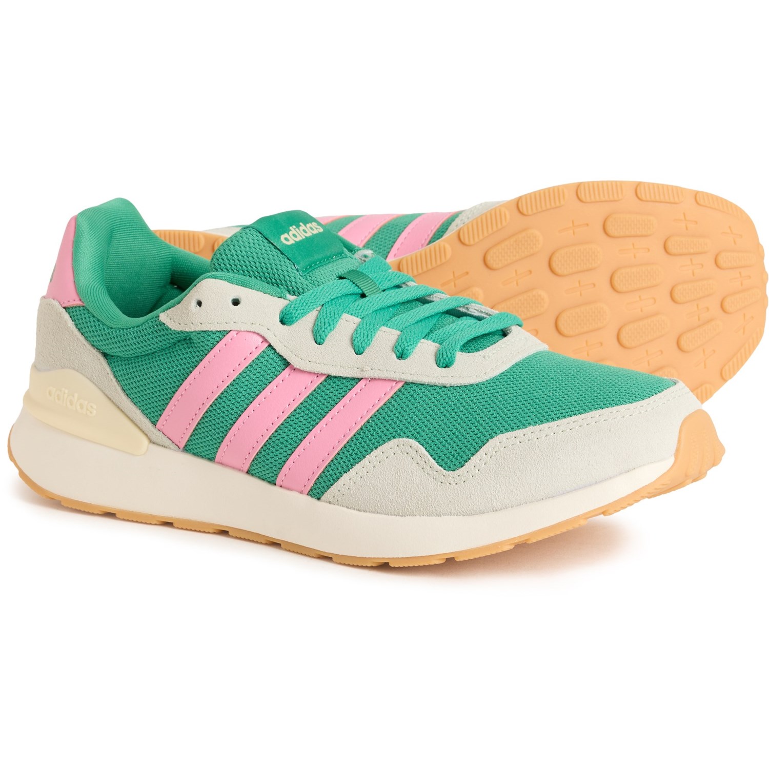 (取寄) アディダス レディース ラン 60s 4.0 スニーカー adidas women Run 60s 4.0 Sneakers (For Women) Green Pink