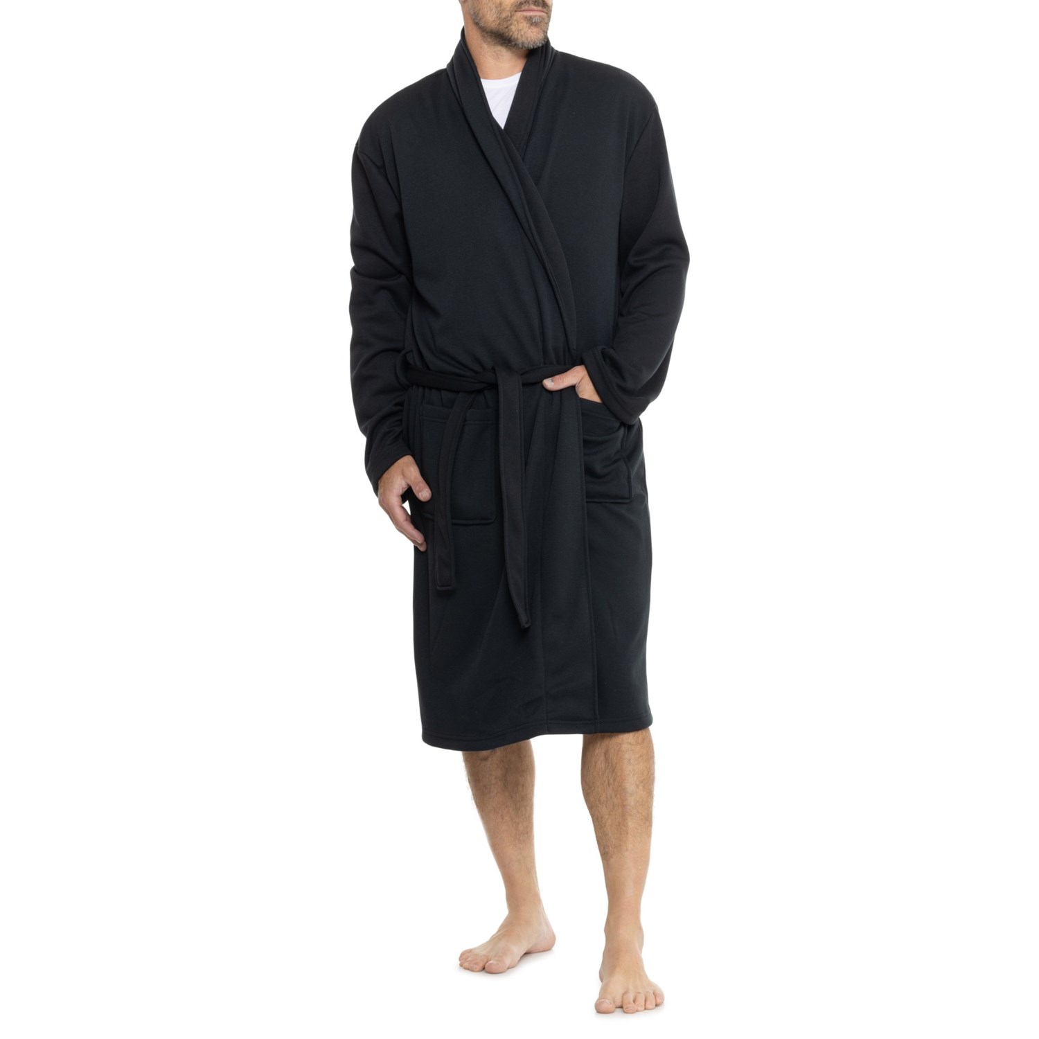 (取寄) エディーバウアー フォックス フリース ローブ Eddie Bauer Fox Fleece Robe Black