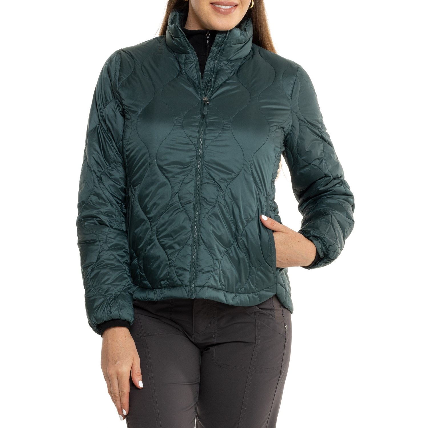 (取寄) 32ディグリース オニオン キルテッド ライトウェイト パッカブル ダウン ジャケット - インサレ..