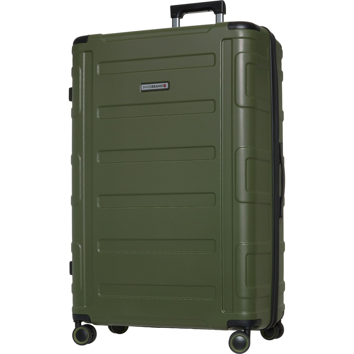 (取寄) 32" スピナー スーツケース - ハードサイド, エクスパンダブル, オリビン SWISSBRAND 32” Alvera Spinner Suitcase - Hardside, Expandable, Olivine Olivine
