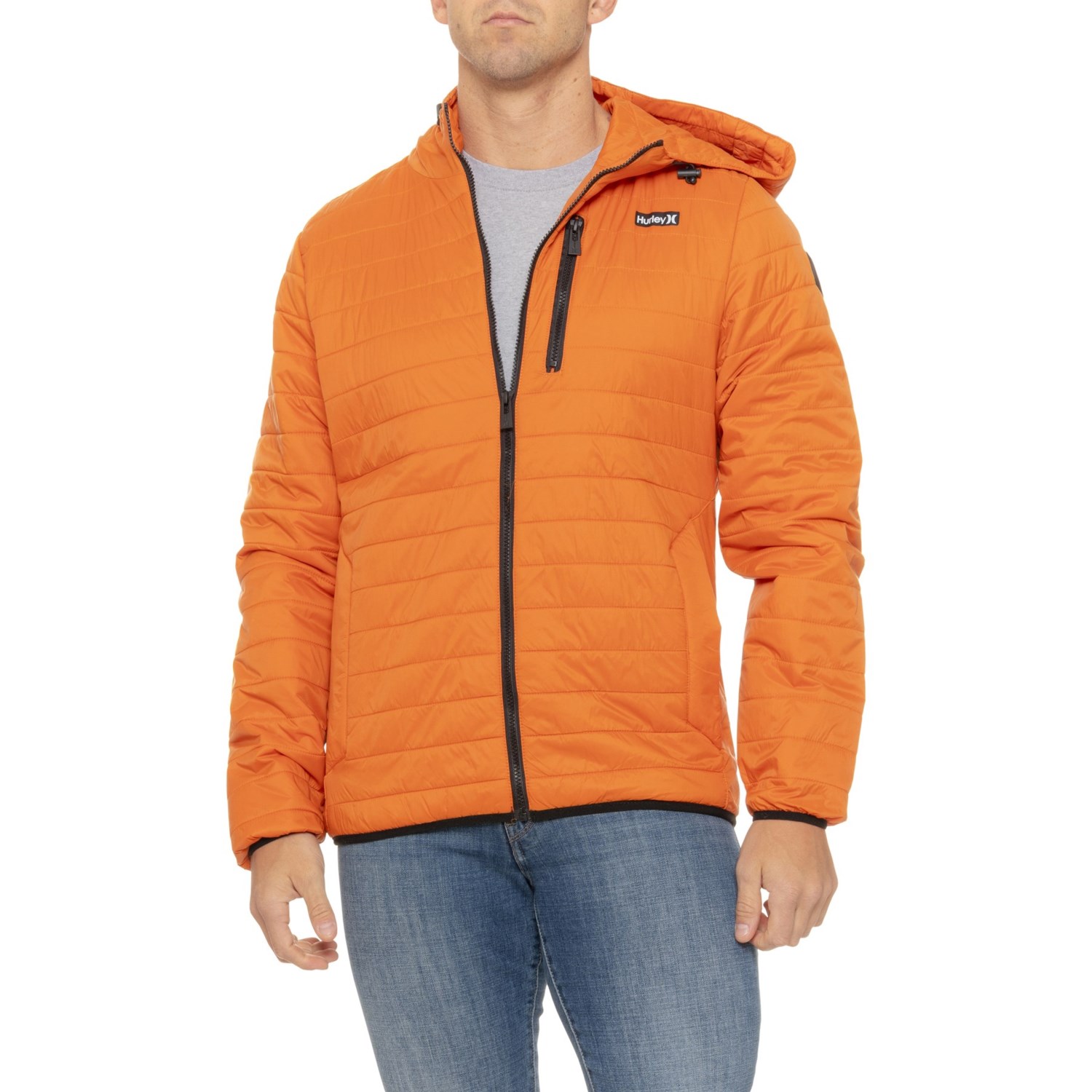 (取寄) ハーレー バルサム パッカブル パファー フーデット ジャケット - インサレーテッド Hurley Balsam Packable Puffer Hooded Jacket - Insulated Burnt Orange