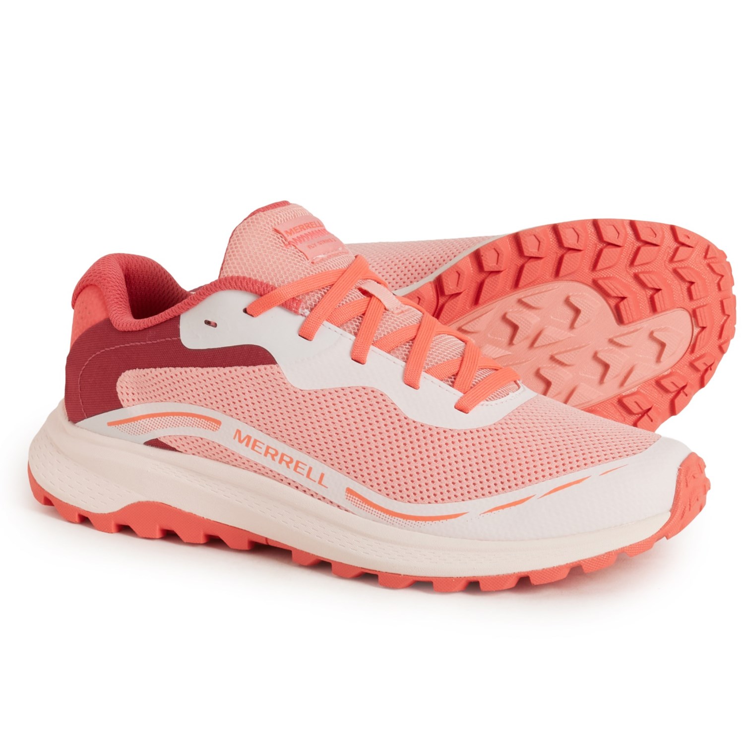 (取寄) メレル レディース フライ ストライク 2 トレイル ランニング シューズ Merrell women Fly Strike 2 Trail Running Shoes (For Women) Soft Coral