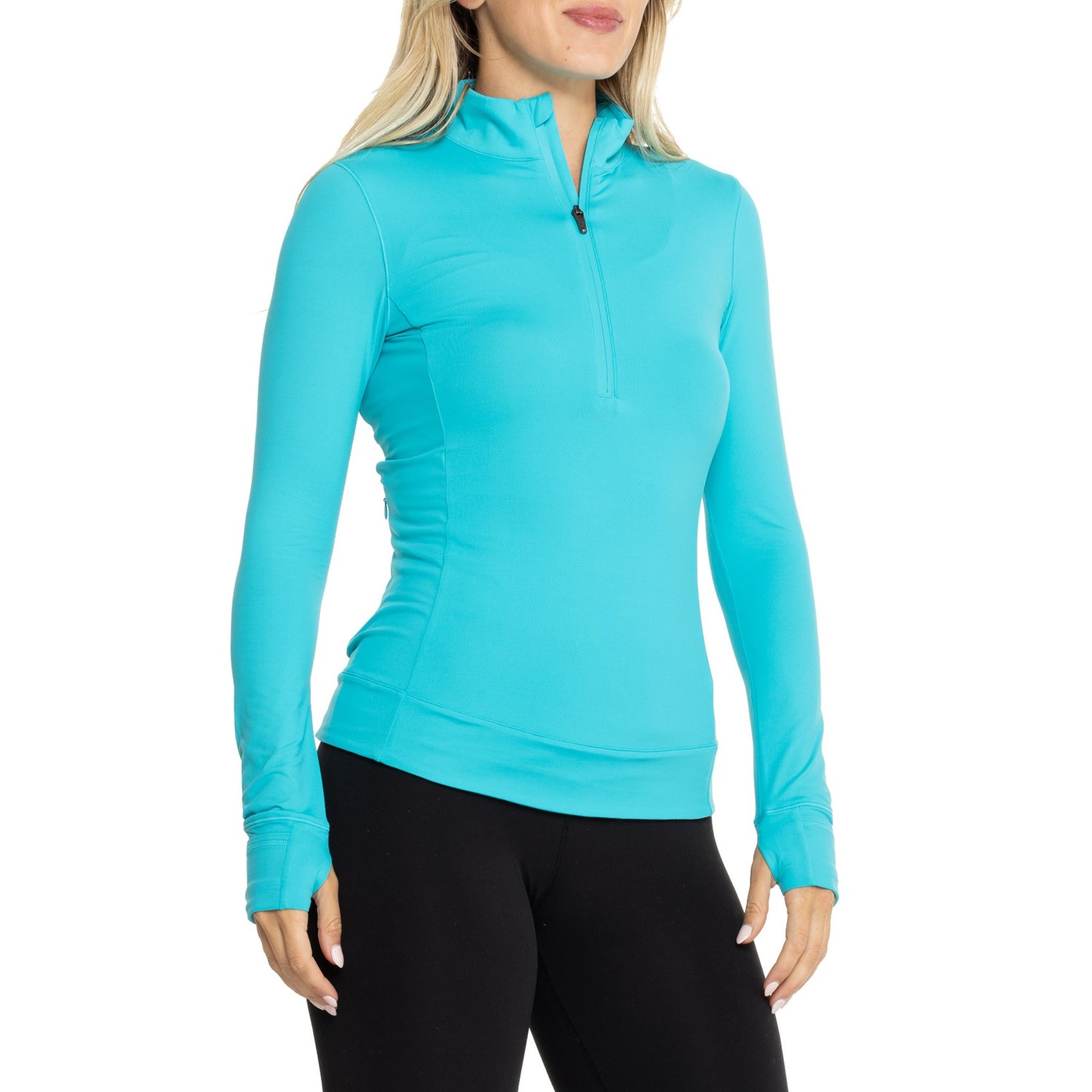 (取寄) グレイソン ハレー シャツ - ジップ ネック, ロング スリーブ Greyson Halley Shirt - Zip Neck, Long Sleeve Lagoon