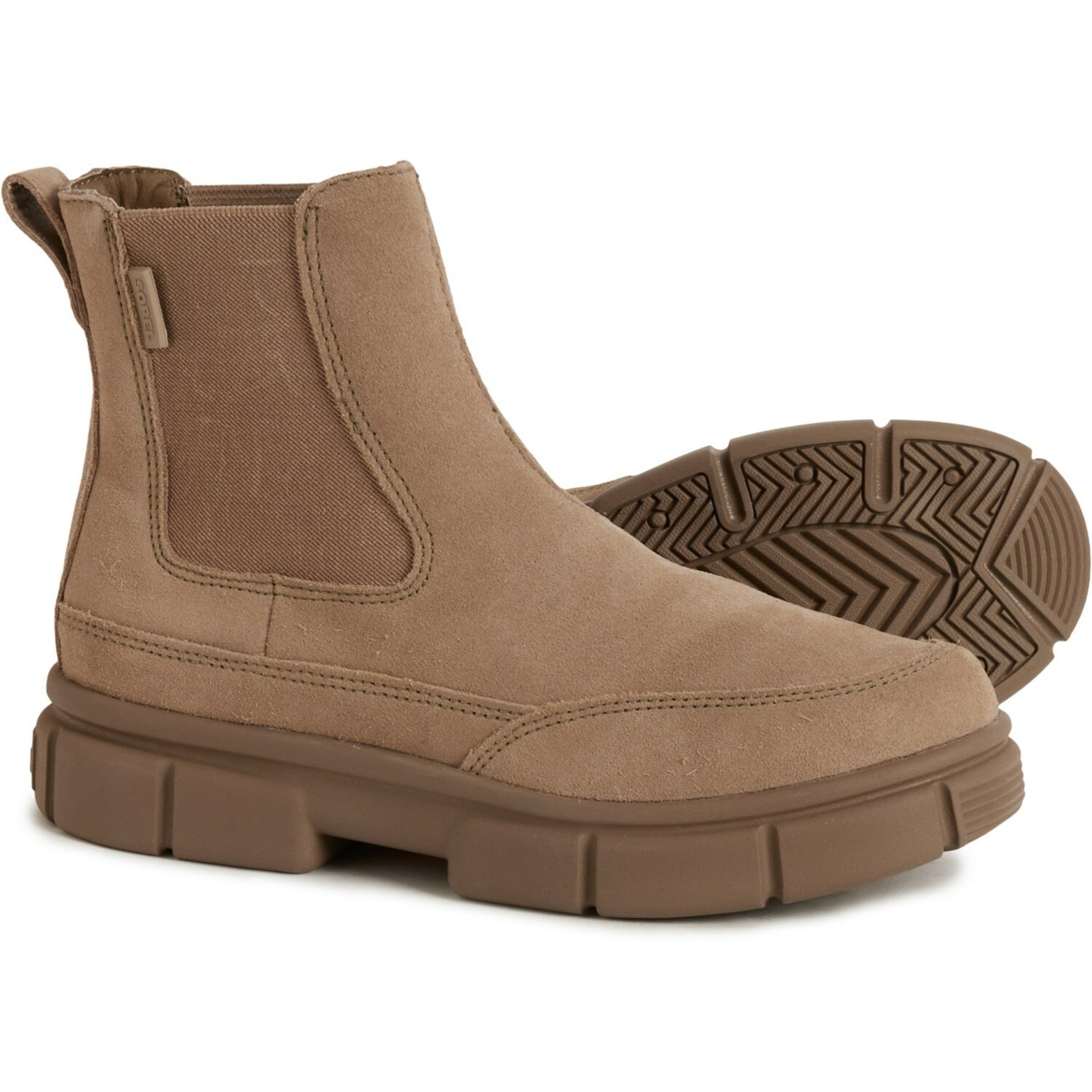 (取寄) ソレル レディース エクスプローラ チェルシー ブーツ- ウォータープルーフ, レザー Sorel women Explorer STRT Chelsea Boots- Waterproof, Leather (For Women) Omega Taupe/ Wet Sand