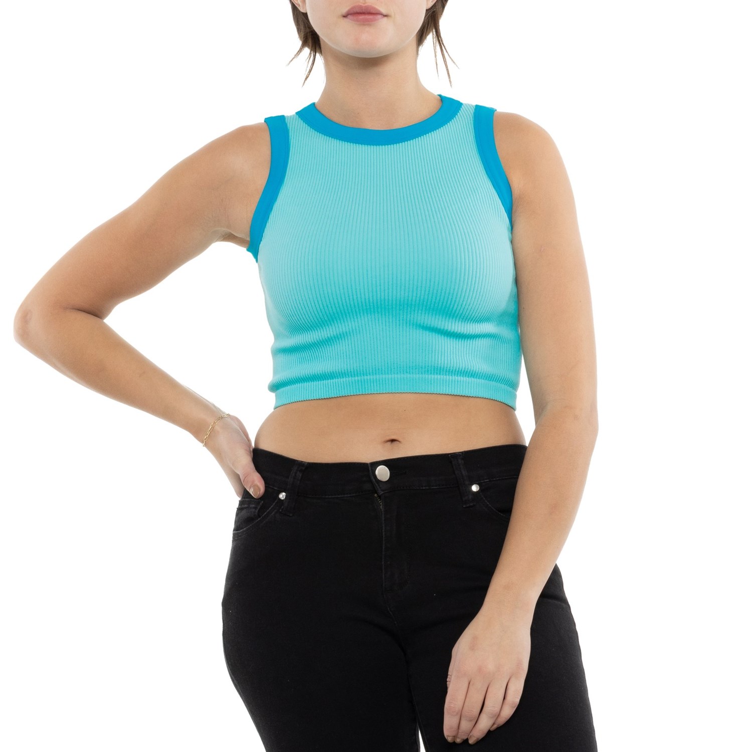 (取寄) フリーピープル メイク イット ハプン ブラミ キャミソール - スリーブレス Free People Make it Happen Brami Camisole - Sleeveless Aqua Sky