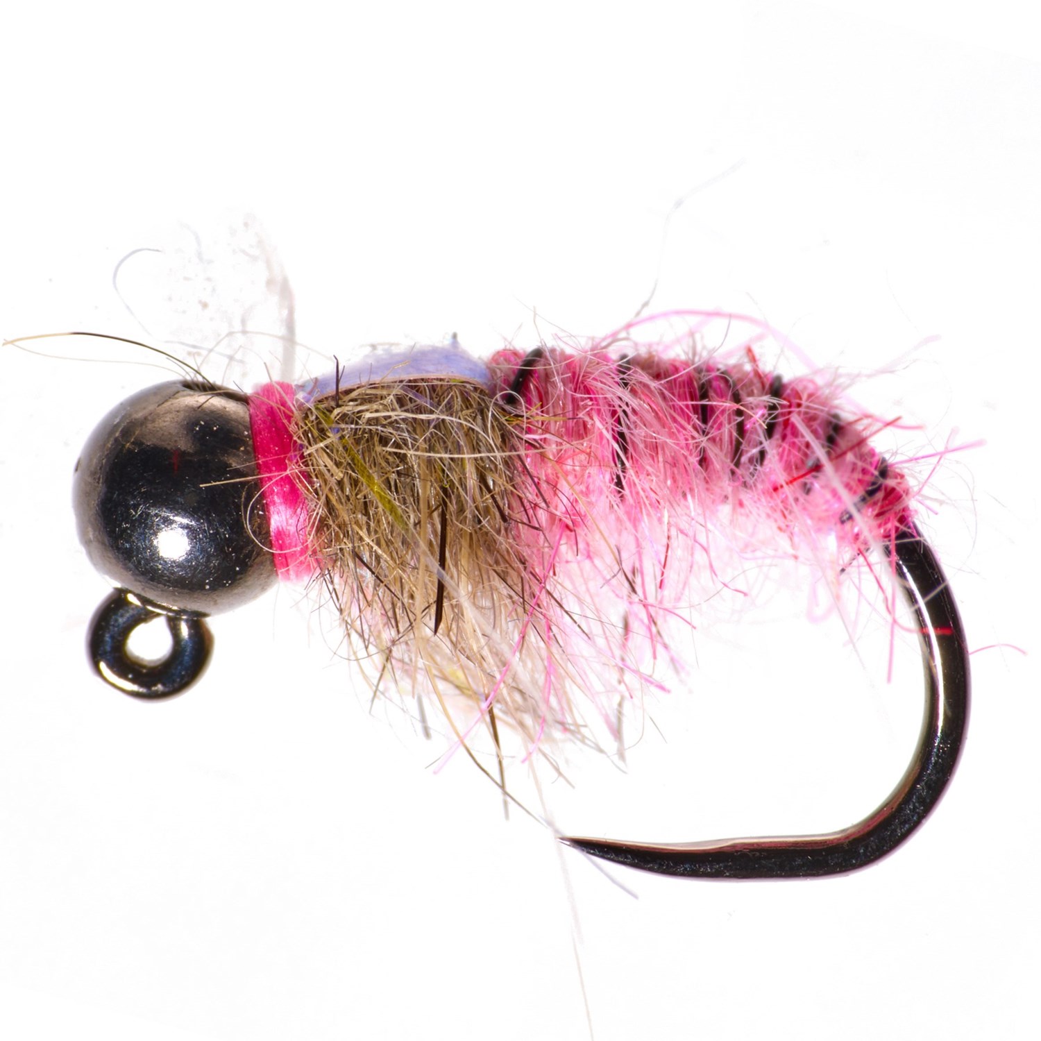 (���) ��󥿥ʥե饤����ѥˡ� ���� ����å��� �˥�� �ե饤 - ������ Montana Fly Company Jig Amex Nymph Fly - Dozen Multi