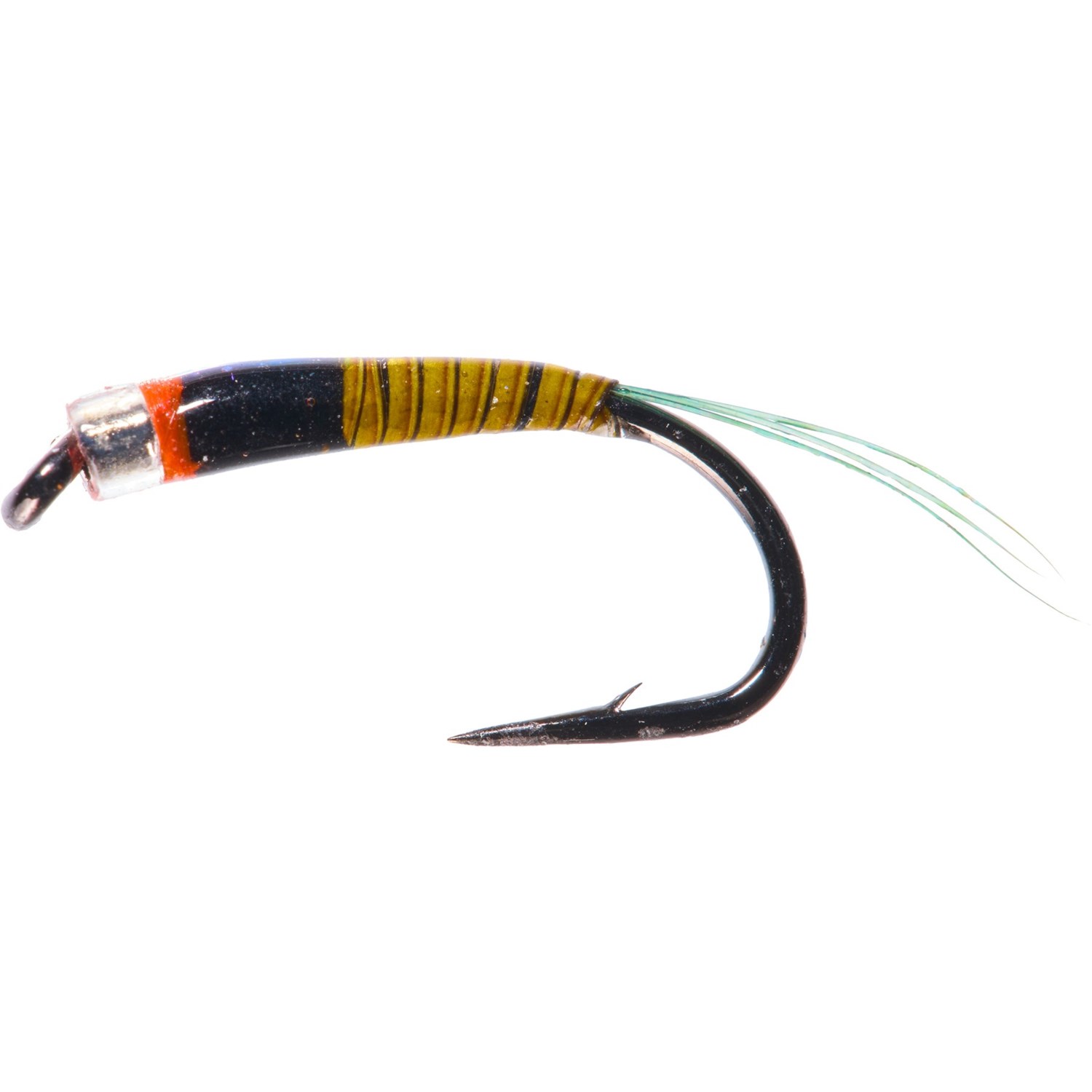 (取寄) モンタナフライカンパニー グラス ブレット ニンフ フライ - ダズン Montana Fly Company Glass Bullet Nymph Fly - Dozen Quill Olive