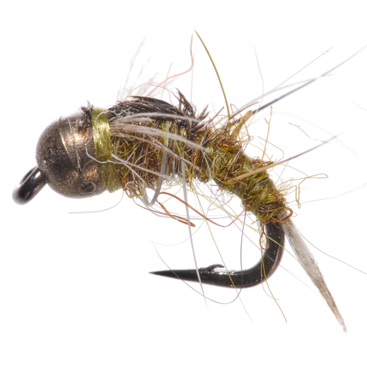 (取寄) モンタナフライカンパニー タングステン ベンダー ニンフ フライ - ダズン Montana Fly Company Tungsten Bender Nymph Fly - Dozen Baetis