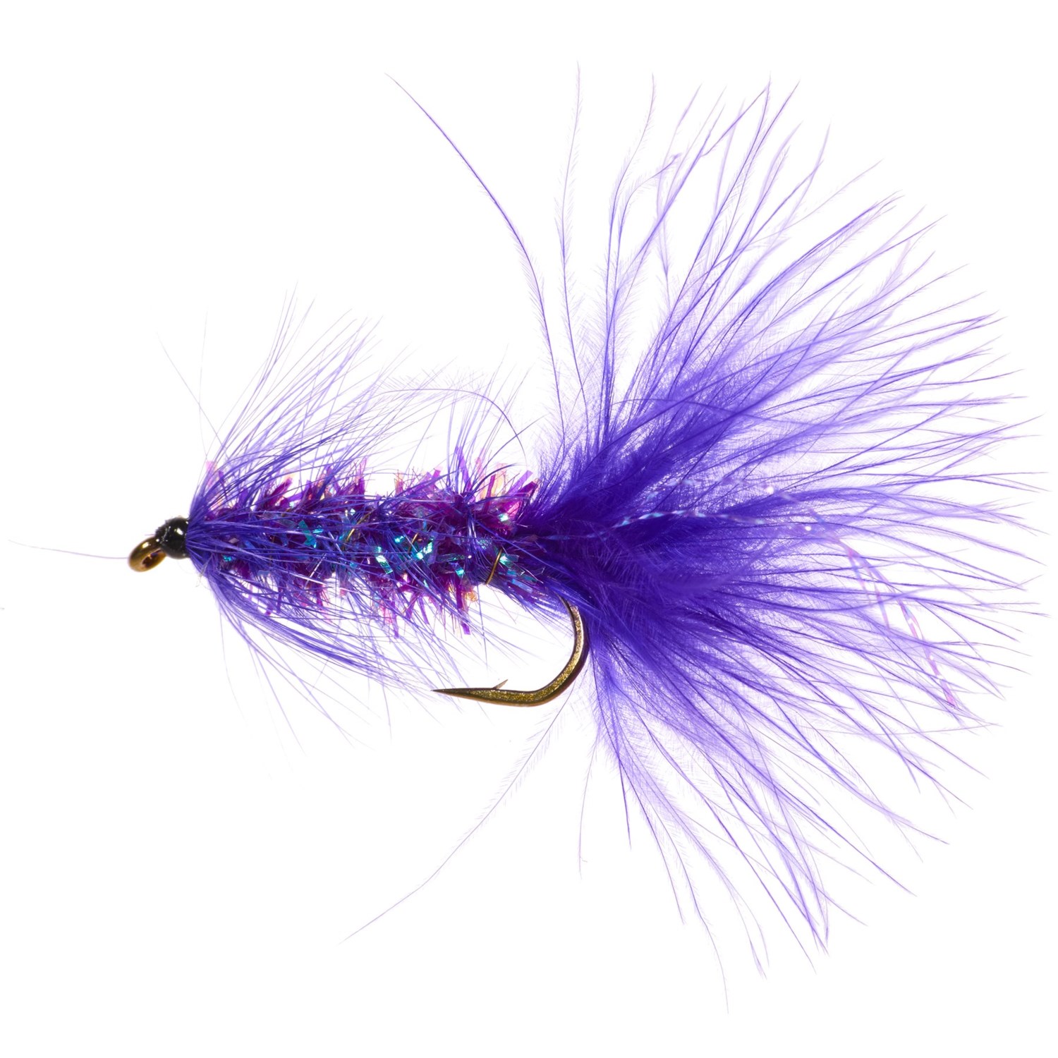 (取寄) リオ クリスタル バガー ストリーマー フライ - ダズン RIO Krystal Bugger Streamer Fly - Dozen Purple