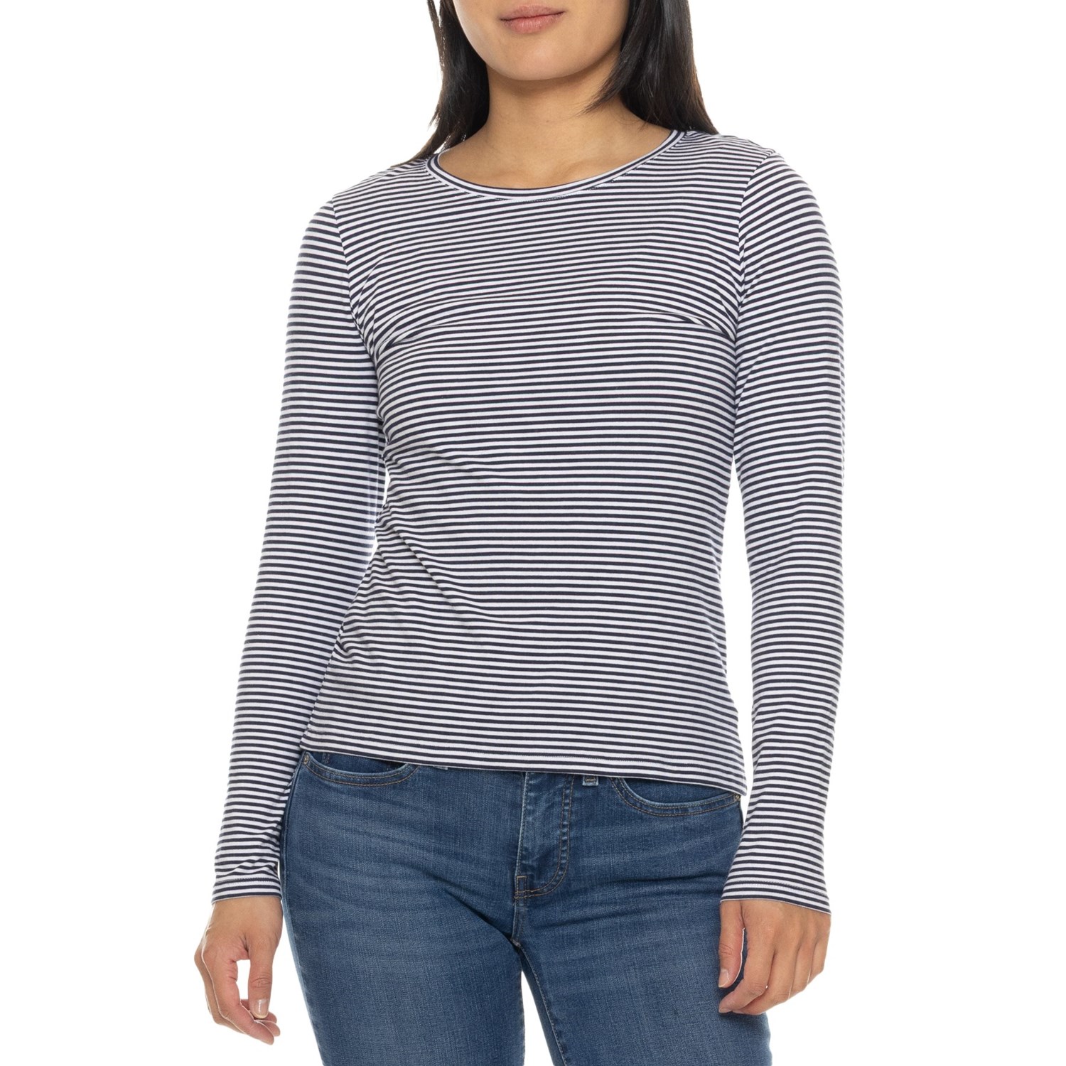 (取寄) C＆Cカリフォルニア クラシック ストライプ シャツ - ロング スリーブ C&C California Classic Stripe Shirt - Long Sleeve Maritime Blue/Bright White