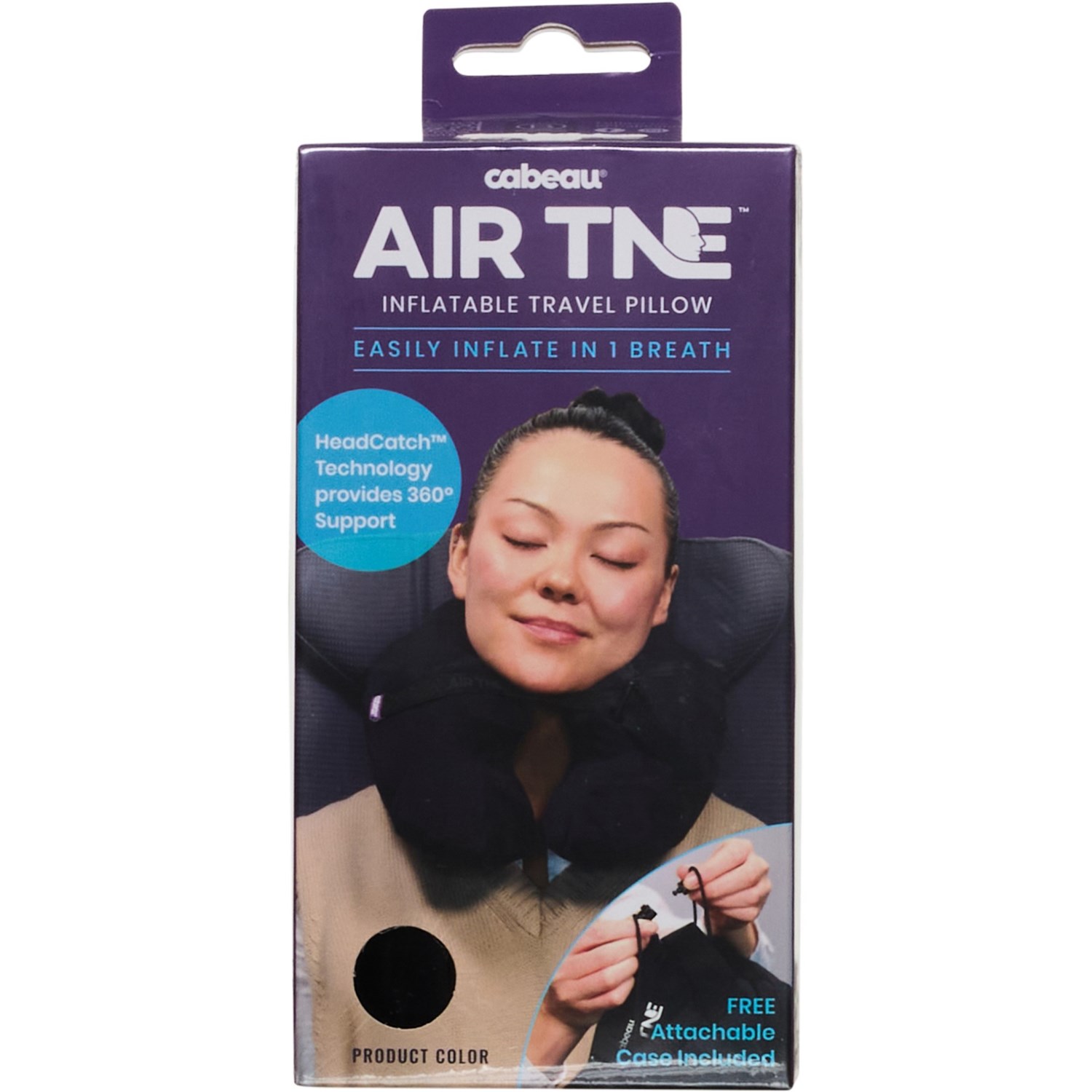(取寄) エアー インフレータブル トラベル ピロー Cabeau Air TNE Inflatable Travel Pillow Midnight