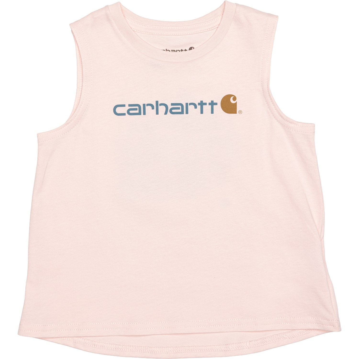 (取寄) カーハート インファント ガールズ キャンピング T-シャツ - スリーブレス Carhartt Infant Girls CA7125 Camping T-Shirt - Sleeveless Light Pink