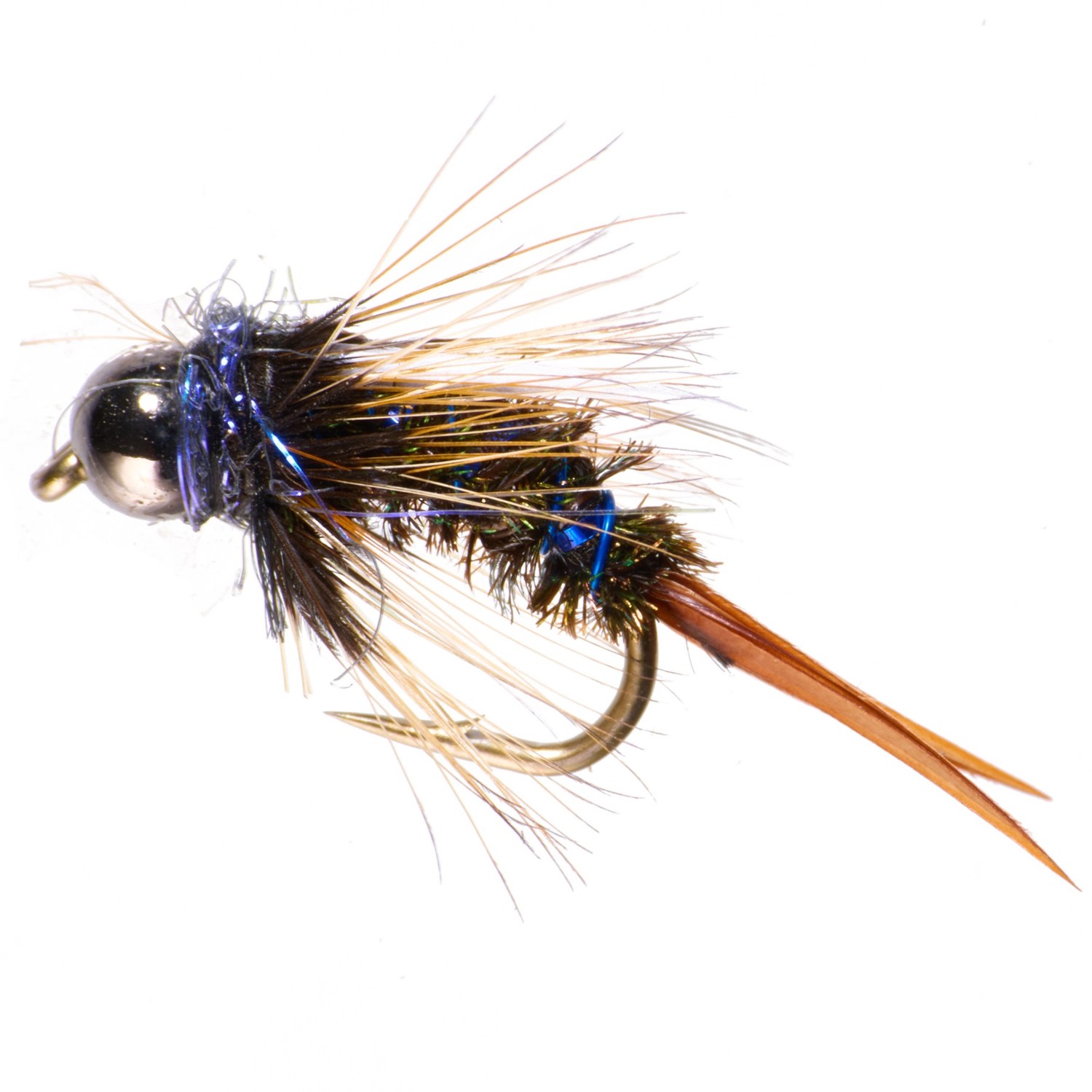 (取寄) リオ ホロ プリンス ニンフ フライ - ダズン RIO Holo Prince Nymph Fly - Dozen Blue