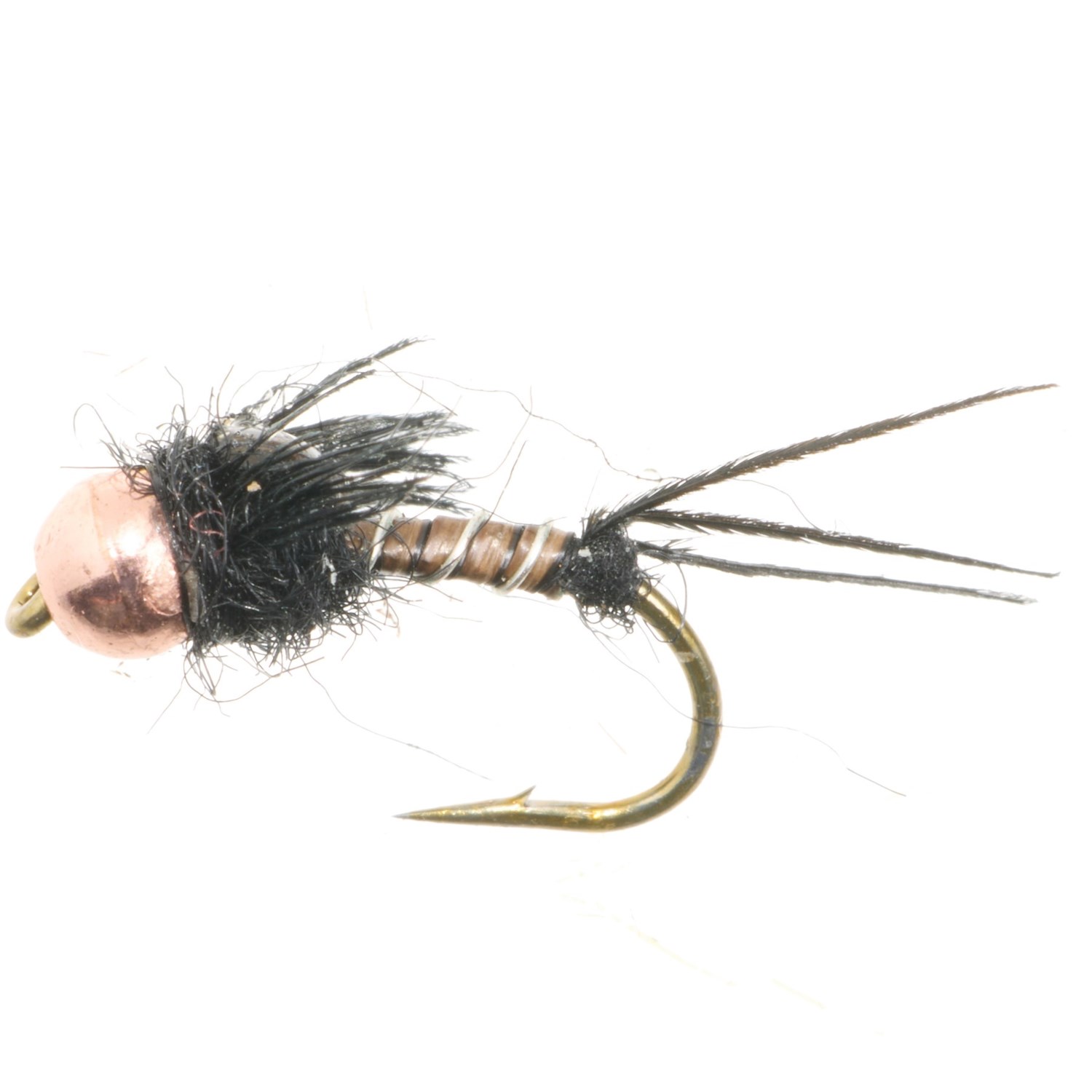 (取寄) アンプカ ミクロ メイフライ コッパー ビーズ ニンフ フライ - ダズン UMPQUA Micro Mayfly Copper Bead Nymph Fly - Dozen Black