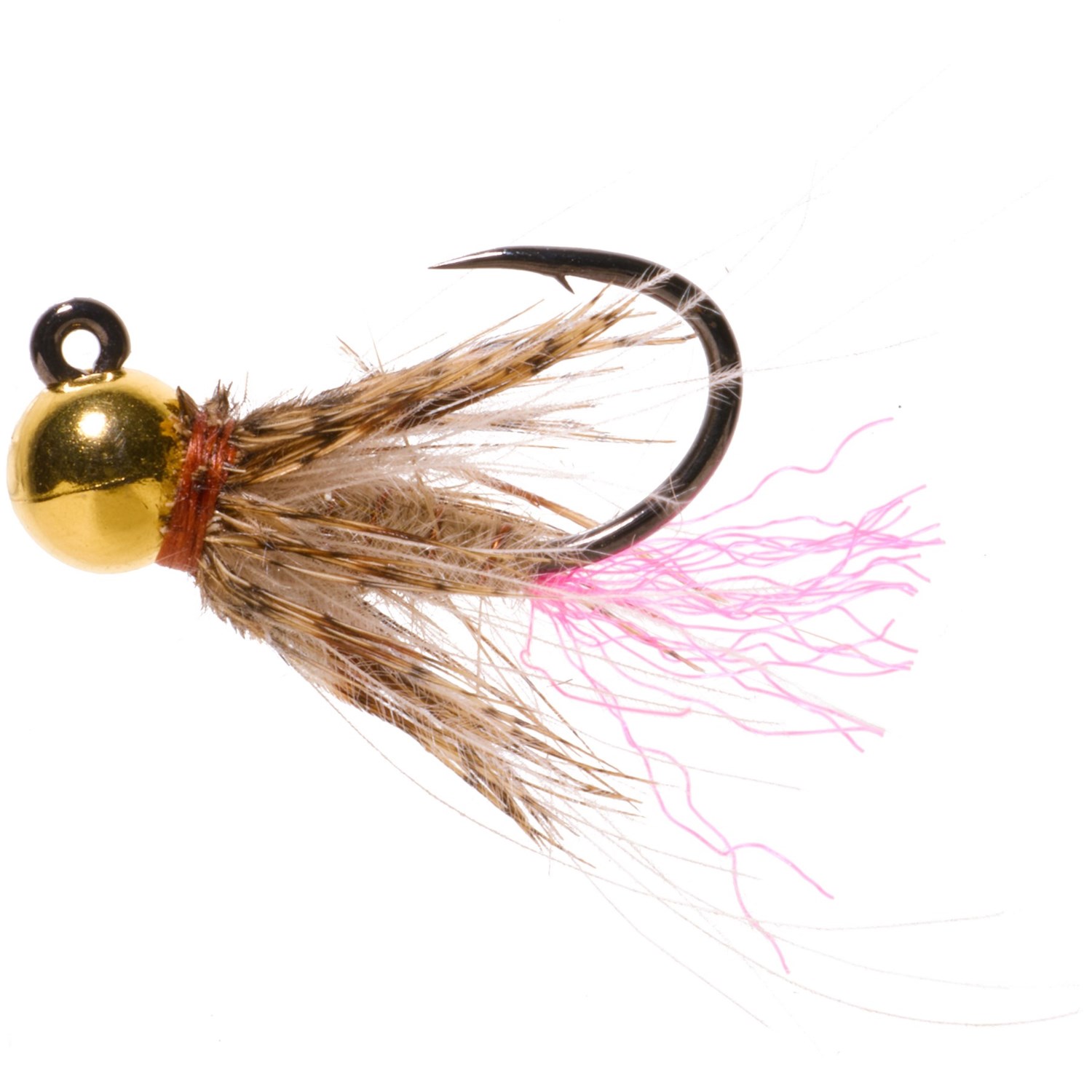 (取寄) モンタナフライカンパニー ジグ ホット B. ハレ ニンフ フライ - ダズン Montana Fly Company Jig Hot B. Hare Nymph Fly - Dozen Tan