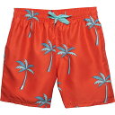 (取寄) バーンサイドアパレル ビッグ ボーイズ パーム スイム ショーツ BURNSIDE APPAREL Big Boys Palm Swim Shorts Coral