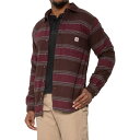 () J[n[g Y 104913 Mbh tbNX tl Vc Carhartt men 104913 Rugged Flex Flannel Shirt (For Men) Dark Brown Stripe